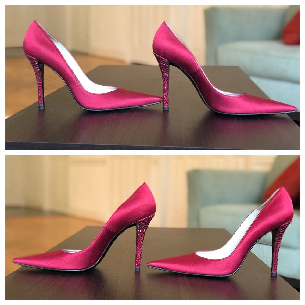 Stuart Weitzman Ruby Red Pointed Toe - image 5